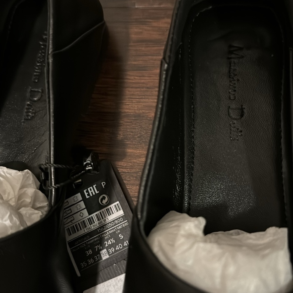 NWT Massimo Dutti Leather Babouches - Picture 4 of 5